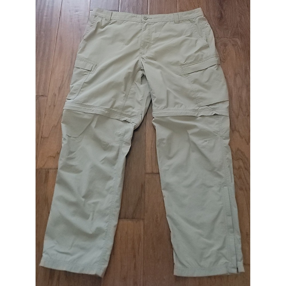 REI Men's Beige Lightweight Nylon Relaxed Fit Cargo Hicking Pants‎ Size 40x30L